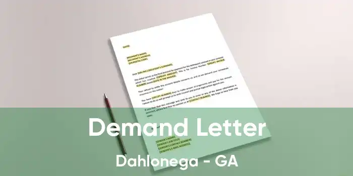 Demand Letter Dahlonega - GA