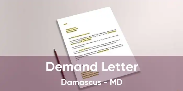 Demand Letter Damascus - MD