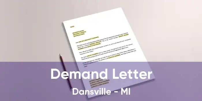 Demand Letter Dansville - MI