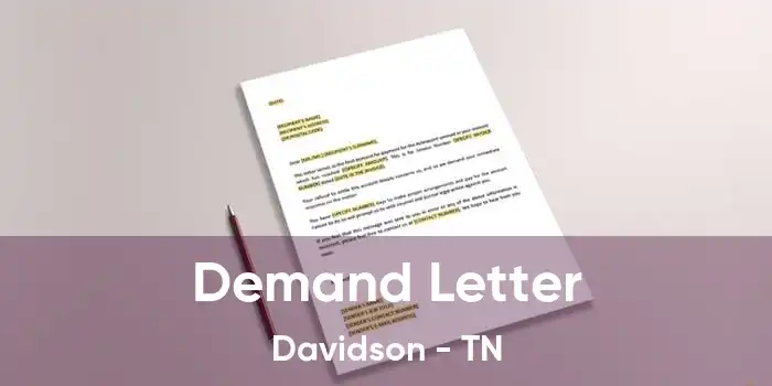 Demand Letter Davidson - TN