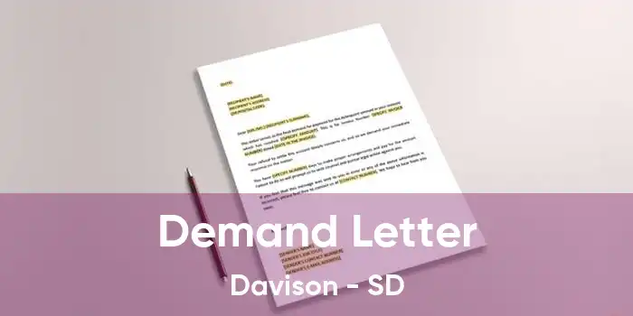 Demand Letter Davison - SD