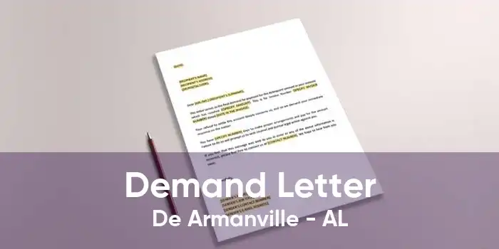 Demand Letter De Armanville - AL