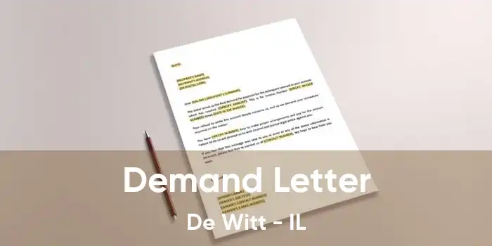 Demand Letter De Witt - IL