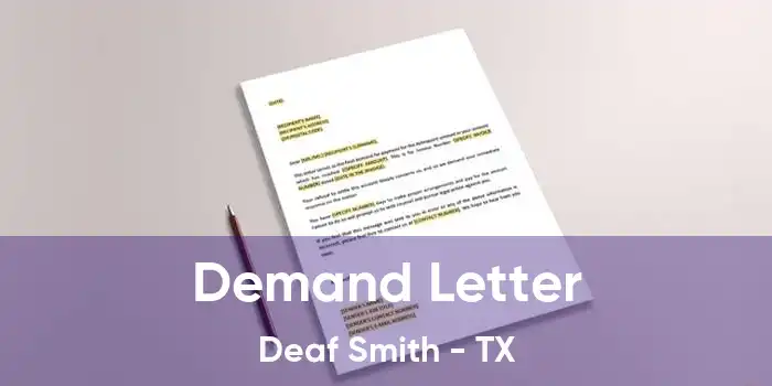 Demand Letter Deaf Smith - TX