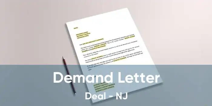 Demand Letter Deal - NJ