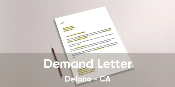 Demand Letter Delano - CA