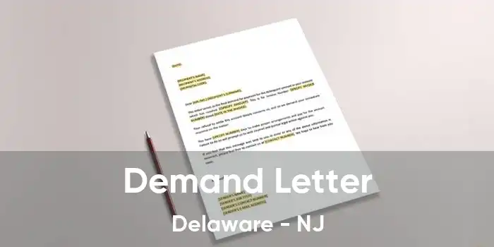 Demand Letter Delaware - NJ