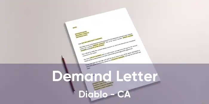 Demand Letter Diablo - CA