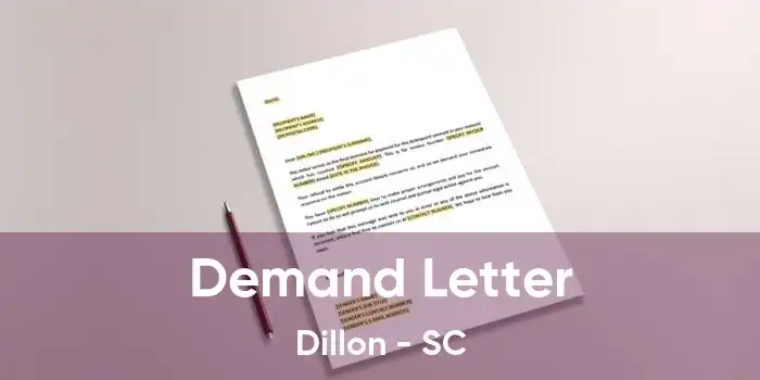 Demand Letter Dillon - SC