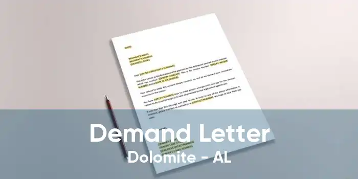 Demand Letter Dolomite - AL