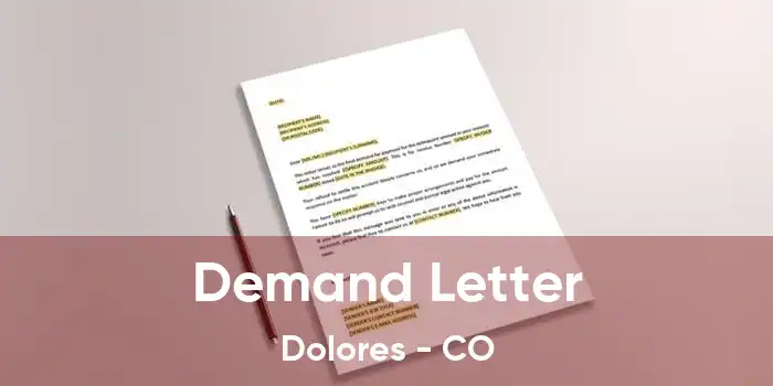 Demand Letter Dolores - CO