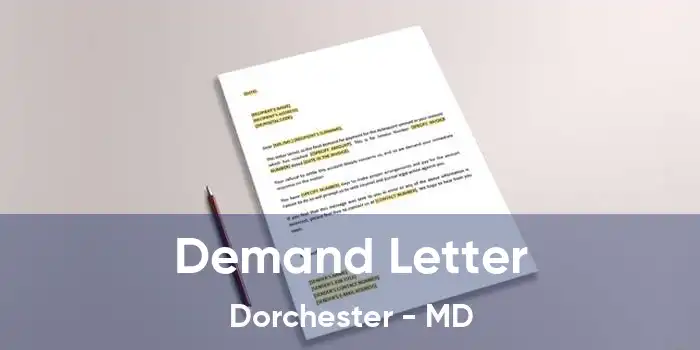 Demand Letter Dorchester - MD