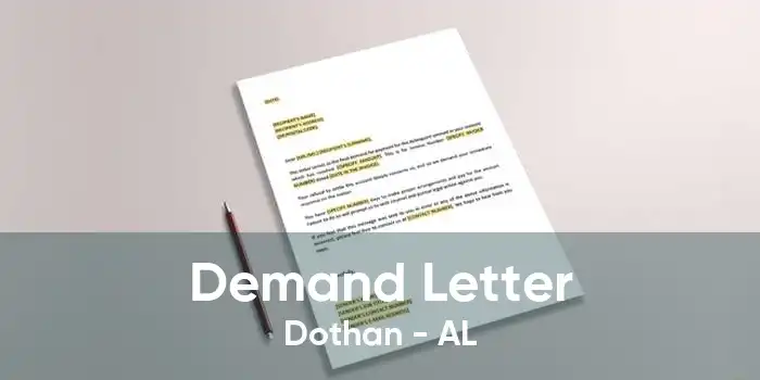 Demand Letter Dothan - AL