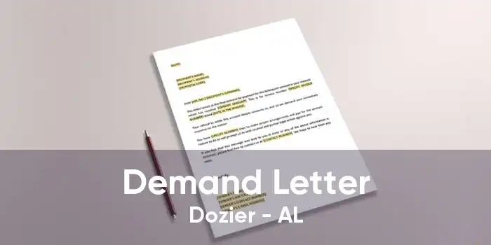 Demand Letter Dozier - AL