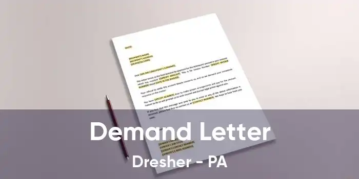 Demand Letter Dresher - PA