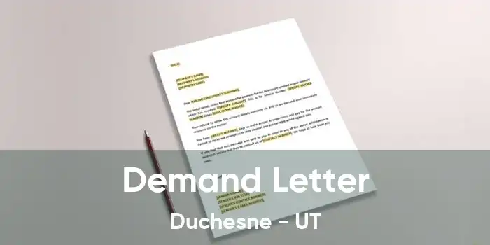 Demand Letter Duchesne - UT