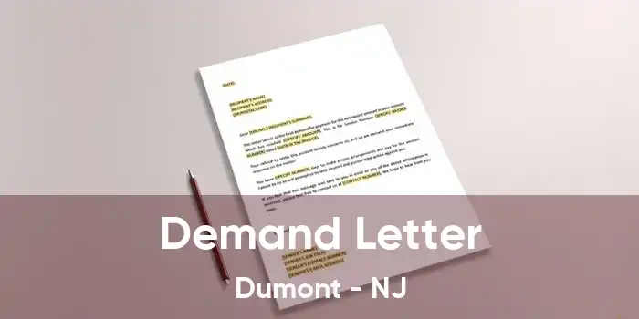 Demand Letter Dumont - NJ