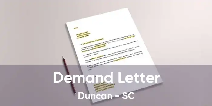 Demand Letter Duncan - SC