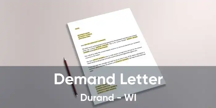 Demand Letter Durand - WI