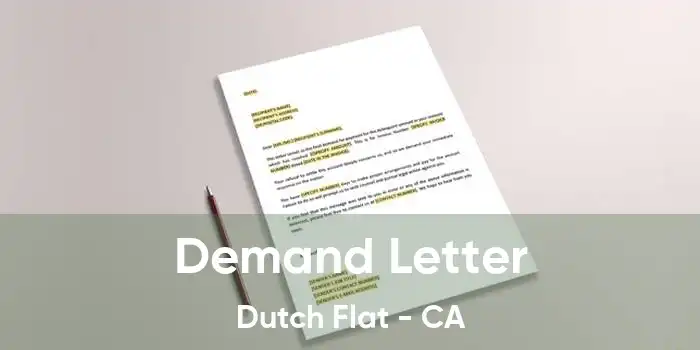 Demand Letter Dutch Flat - CA