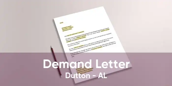 Demand Letter Dutton - AL