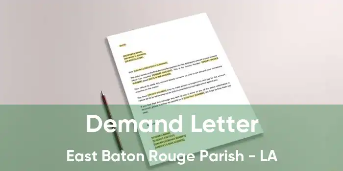 Demand Letter East Baton Rouge Parish - LA