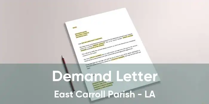 Demand Letter East Carroll Parish - LA