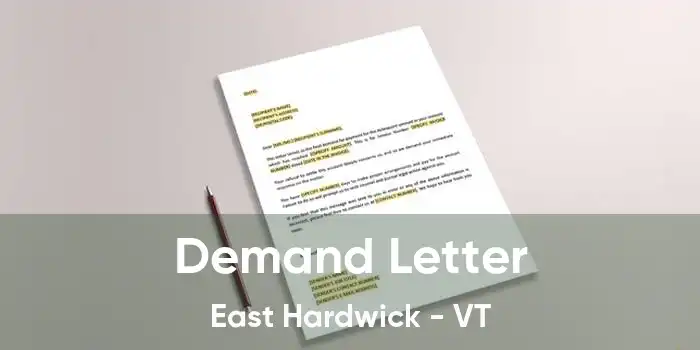 Demand Letter East Hardwick - VT