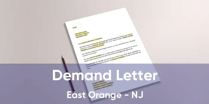 Demand Letter East Orange - NJ