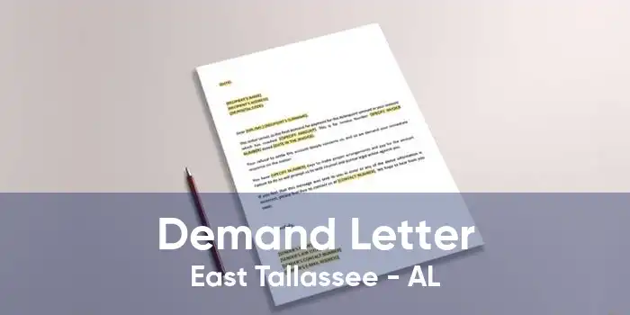 Demand Letter East Tallassee - AL