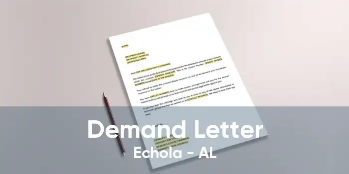Demand Letter Echola - AL