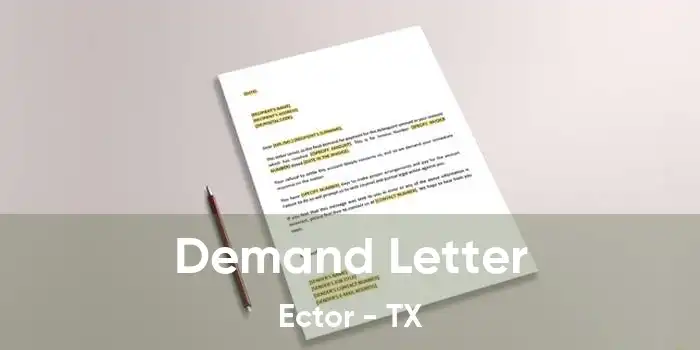 Demand Letter Ector - TX