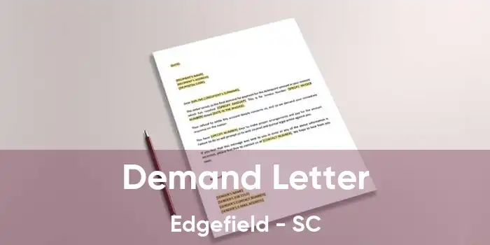 Demand Letter Edgefield - SC