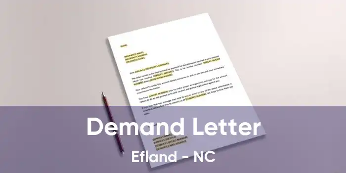 Demand Letter Efland - NC