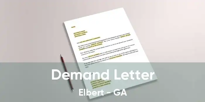 Demand Letter Elbert - GA