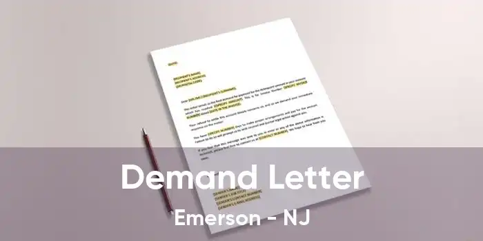 Demand Letter Emerson - NJ