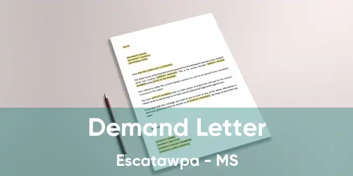 Demand Letter Escatawpa - MS