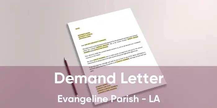 Demand Letter Evangeline Parish - LA