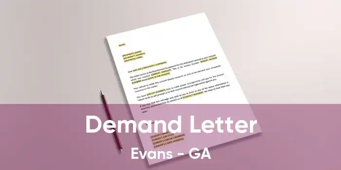 Demand Letter Evans - GA