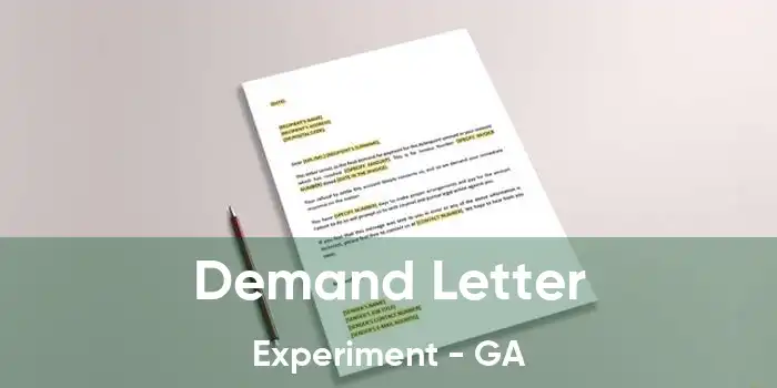 Demand Letter Experiment - GA