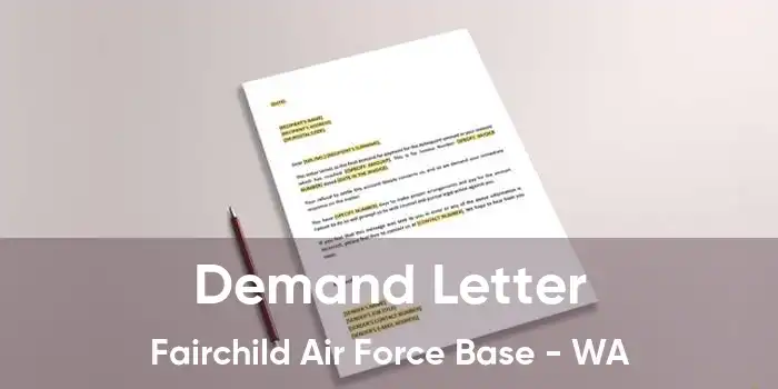 Demand Letter Fairchild Air Force Base - WA