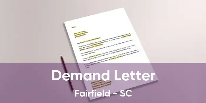 Demand Letter Fairfield - SC