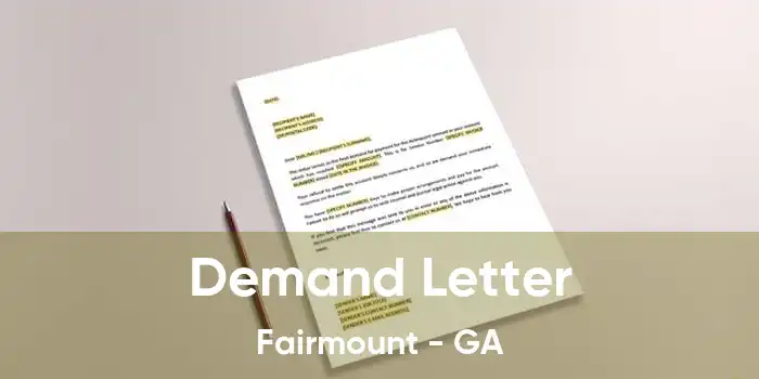 Demand Letter Fairmount - GA