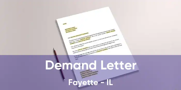 Demand Letter Fayette - IL