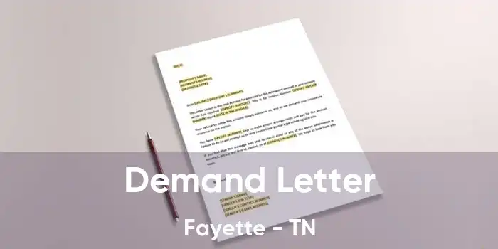 Demand Letter Fayette - TN