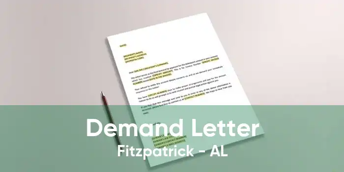 Demand Letter Fitzpatrick - AL