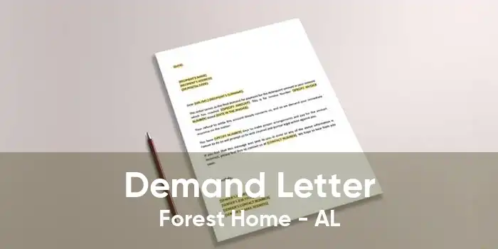 Demand Letter Forest Home - AL