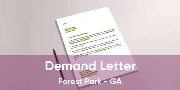 Demand Letter Forest Park - GA