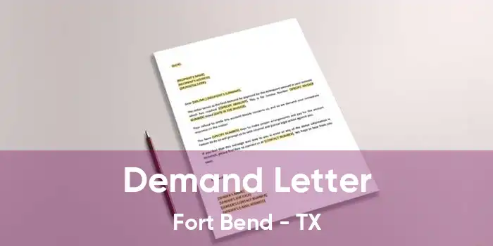 Demand Letter Fort Bend - TX