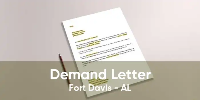 Demand Letter Fort Davis - AL